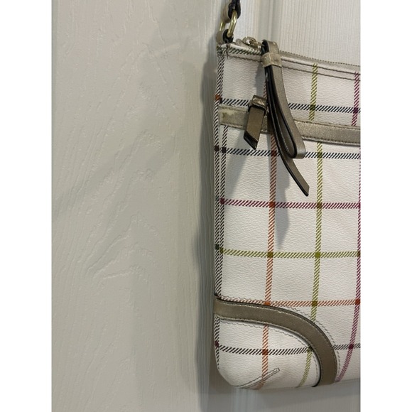 Coach Leather Plaid Crossbody 20005 - Picture 3 of 16